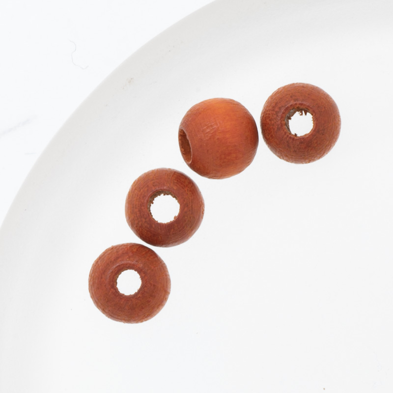 ウッドビーズ|H6761〜H6765|4mm〜10mm|白,生成,黄,オレンジ,赤,ピンク